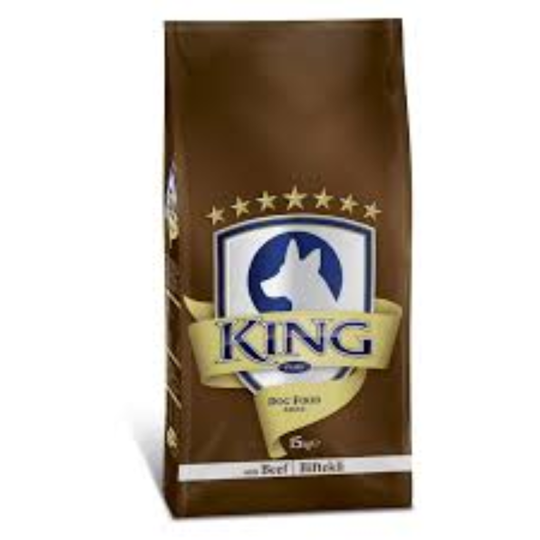 KING PLUS ADULT DOG FOOD BEEF 15KG